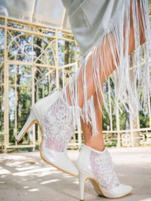 Short Square Heel Wedding Shoes For women  A1