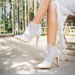 Short Square Heel Wedding Shoes For women  A1